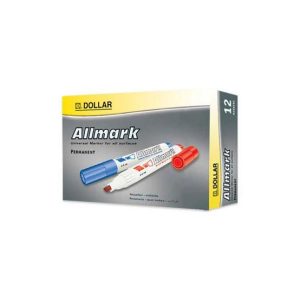 Marcador Permanente Grosso Allmark UMS2 2mm Verde 12un