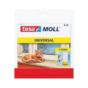 Fita Adesiva Espuma Veda Portas 9mmx6m Tesa Moll Branco