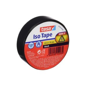 Fita Adesiva Tesa Isolamento Elétrico 19mmx20m Preto