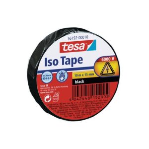 Fita Adesiva Tesa Isolamento Elétrico 15mmx10m Preto