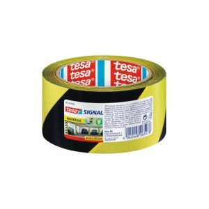 Fita Adesiva PP Sinalização Amarelo/ Preto 50mmx66m 1un
