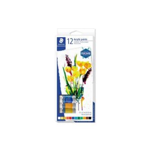 Tinta Acrílica STAEDTLER 8500 C12 Design Journey 12ml 12un