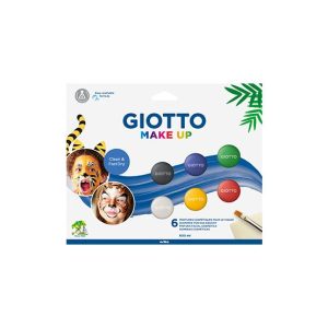 Pintura Facial Pincel Esponja Giotto Clássicas 6 Cores