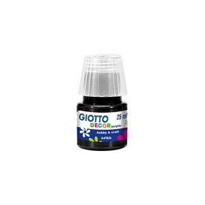 Guache Decor Acrílico 25ml Giotto Preto