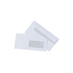 Envelopes 110x220mm DL c/Janela Branco 090g Laser 500un