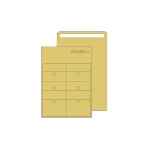 Envelopes Saco Correio Interno 250x353mm Kraft 10un