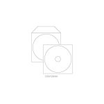 Envelopes Papel com Janela para CD/DVD Branco 50un