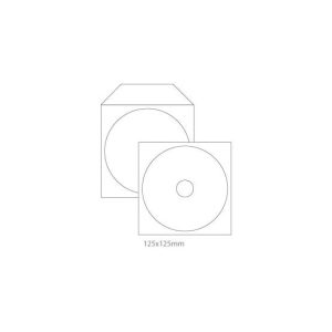 Envelopes Papel com Janela para CD/DVD Branco 50un