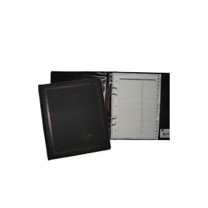 Agenda Telefónica c/Índice A a Z Recarregável Preto