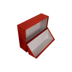 Caixa Arquivo Francês 365x280x100mm Almaço Vermelho
