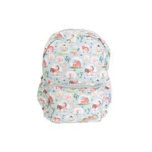 Mochila Infantil Ambar Pets Friends Farm Azul 15L