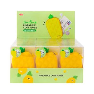 Porta Moedas Silicone Ananás 1un