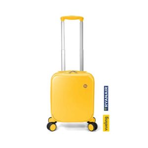 Mala Viagem com Trolley 30x40x20cm Amarelo 1un