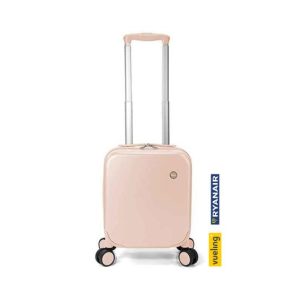 Mala Viagem com Trolley 30x40x20cm Rosa 1un