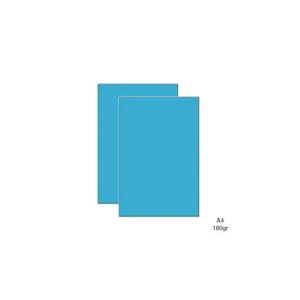 Cartolina A4 Azul Tejo 5D 180g 100 Folhas
