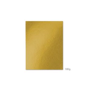 Cartolina A4 Amarelo Ouro 4E 180g 100 Folhas
