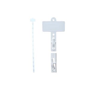 Tira Merchandising TM6 c/ Topo 12 Ganchos H790 Branco