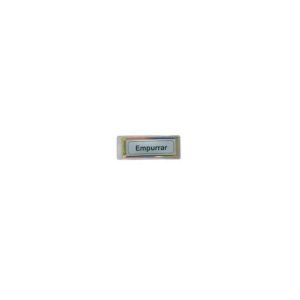 Sinalética Empurrar Plástico Adesivo 17x5.5mm
