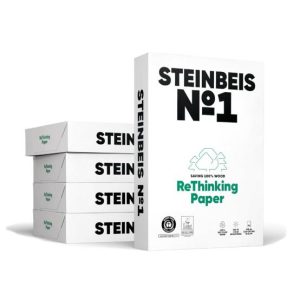 Papel 080gr Fotocopia A4 Reciclado Steinbeis 5x500Fls