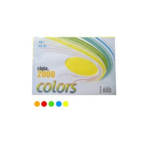 Papel Fotocopia 5 Cores Intensas A4 080gr 5x20=100Fls