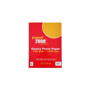 Papel A4 150g InkJet Foto Glossy 50 Folhas
