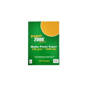 Papel A4 150g InkJet 2000 Foto Matte 50 Folhas