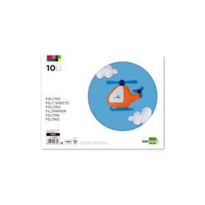 Papel de Feltro Trabalhos Manuais 210x297mm 10 Folhas