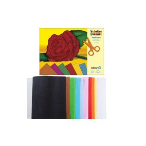 Papel Crepe 24x31cm Sortido Bloco 20 Folhas