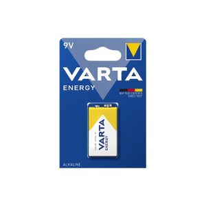 Pilhas 6LR61 Alcalinas 9V 530mAh Varta Energy 1un