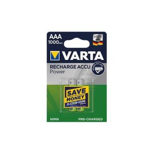 Pilhas Recarregáveis AAA 1.2V 1000mAh Varta 2Un