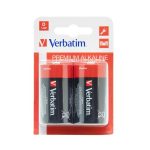 Pilhas LR20 / D Alcalinas 1.5V 18000mAh Verbatim 49923 2un