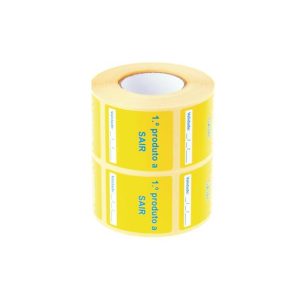 Etiquetas Pré-impressas 1º Produto 40x45mm 2x500=1000un