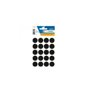 Etiquetas Redondas 19mm Preto Herma1879 100un