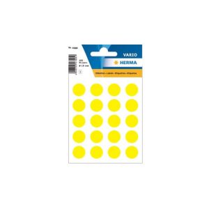 Etiquetas Redondas 19mm Amarelo Herma1884 100un