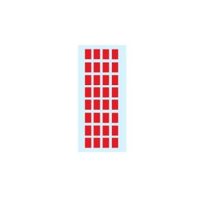 Etiquetas 012x018mm 5Fls 3642 Vermelho Herma 160un