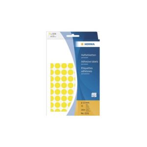 Etiquetas Redondas 13mm Amarelo Herma2231 2464un