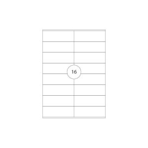 Etiquetas 105x036mm 50Fls Poliester Transp. Mate 800un
