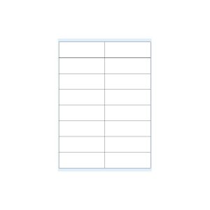 Etiquetas 105x036mm 100Fls A4 Transparente Mate 1600un