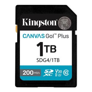 Kingston Canvas Go! Plus - Cartão de memória flash - 1 TB - Video Class V30 / UHS-I U3 / Class10 - SDXC UHS-I