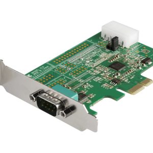 Startech 1-port PCI Express RS232 Serial Adapter Card, PCIe RS232 Serial Host Controller Card, PCIe to Serial DB9 COM Port, 16950 UART, Low Profile Expansion Card, Windows/macOS/Linux - Full/Low-Profile (PEX1S953LP) - Adaptador serial - PCI Express x