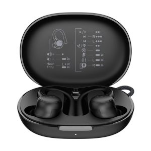 Belkin SoundForm ActiveFit - Auscultadores sem fios com microfonoe - botão de orelha - montagem sobre a orelha - bluetooth - preto