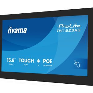 iiyama ProLite TW1623AS-B3P - Android PC - PC de painel de toque 1 RK3568 - RAM 4 GB - SSD - eMMC 32 GB - Mali-G52 - Bluetooth 5.2, Gigabit Ethernet - Android 13 - monitor: LED 15.6" 1920 x 1080 (Full HD) ecrã de toque - preto, mate