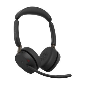 Jabra Evolve3 65 MS Stereo - Auscultadores - no ouvido - bluetooth - sem fios, com cabo - USB-C através de adaptador de Bluetooth, USB-C - Otimizado para Microsoft Teams