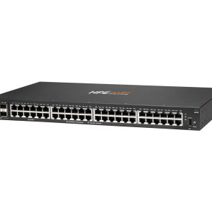 HPE Aruba Networking CX 6000 48p 10M/100M/1G 4p SFP 1G Switch - Interruptor - Administrado - 48 x 10/100/1000 + 4 x Gigabit SFP (ligação ascendente) - fluxo de ar lado para lado - montável em trilho, montável na parede - BTO