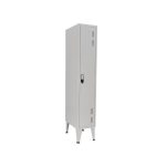 Cacifos Metálicos Simples 1 Cacifo 300x500x1700mm Cinza