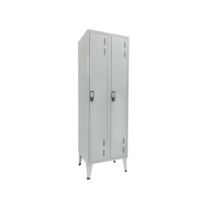Cacifos Metálicos Duplo 2 Cacifos 600x400x1700mm Cinza