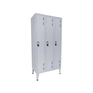 Cacifos Metálicos Triplo 3 Cacifos 900x400x1700mm Cinza
