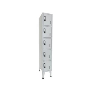 Cacifos Metálicos Simples 5 Cacifos 300x500x1900mm Cinza