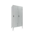 Cacifos Metálicos P/Indústria 2 Cacifos 900x500x1900mm Cinza