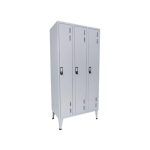 Cacifos Metálicos Triplo 3 Cacifos 900x500x1700mm Cinza